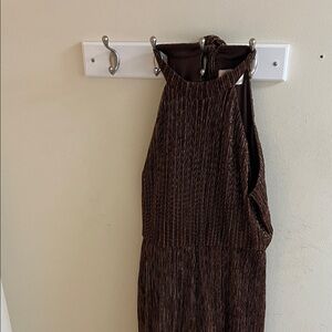 Elegant Brown Jumpsuit